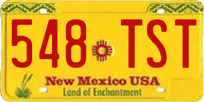 NM license plate 548TST