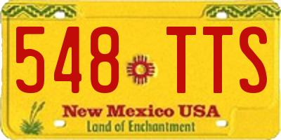 NM license plate 548TTS