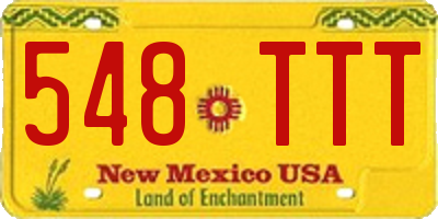 NM license plate 548TTT