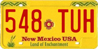NM license plate 548TUH