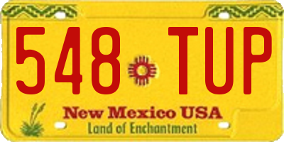 NM license plate 548TUP