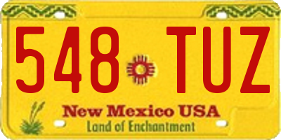 NM license plate 548TUZ