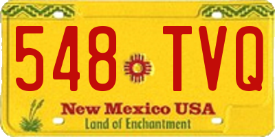 NM license plate 548TVQ