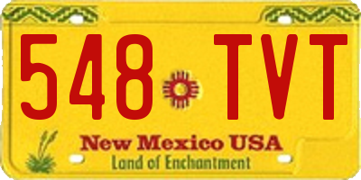 NM license plate 548TVT
