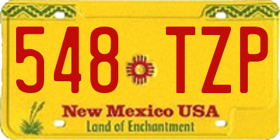 NM license plate 548TZP