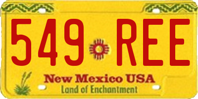 NM license plate 549REE