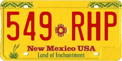 NM license plate 549RHP