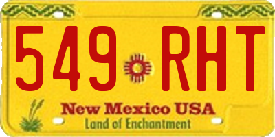 NM license plate 549RHT