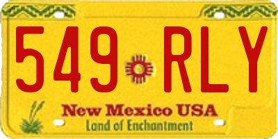 NM license plate 549RLY