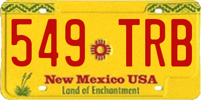 NM license plate 549TRB