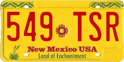 NM license plate 549TSR
