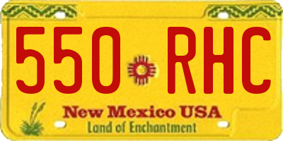 NM license plate 550RHC