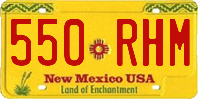 NM license plate 550RHM