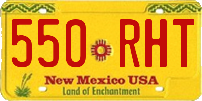 NM license plate 550RHT