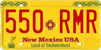 NM license plate 550RMR