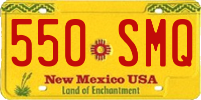 NM license plate 550SMQ