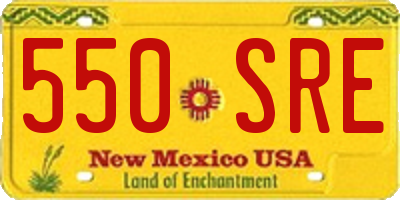 NM license plate 550SRE