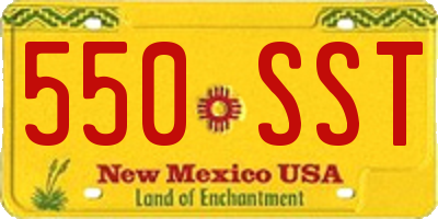 NM license plate 550SST