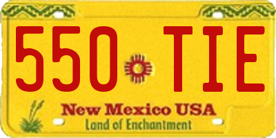 NM license plate 550TIE