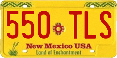 NM license plate 550TLS
