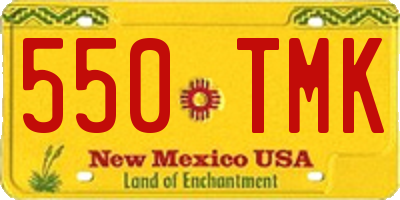 NM license plate 550TMK