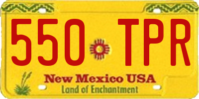NM license plate 550TPR