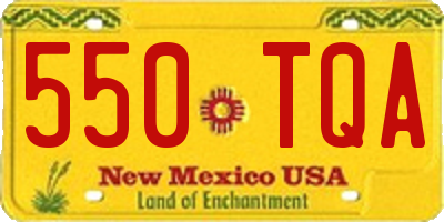NM license plate 550TQA