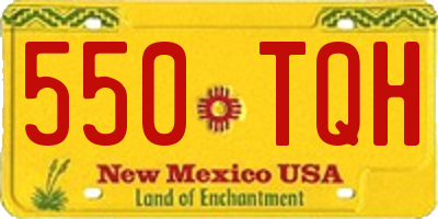 NM license plate 550TQH