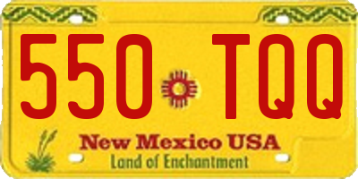 NM license plate 550TQQ