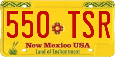 NM license plate 550TSR