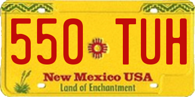 NM license plate 550TUH