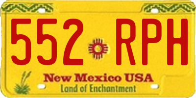 NM license plate 552RPH