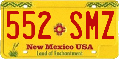 NM license plate 552SMZ