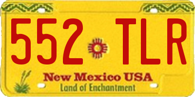NM license plate 552TLR