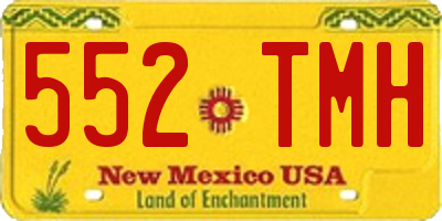 NM license plate 552TMH