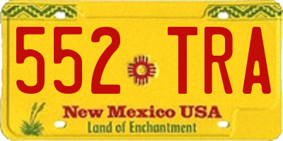 NM license plate 552TRA