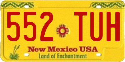 NM license plate 552TUH