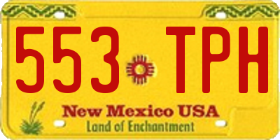 NM license plate 553TPH