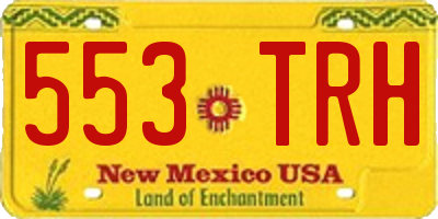 NM license plate 553TRH