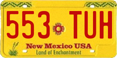 NM license plate 553TUH