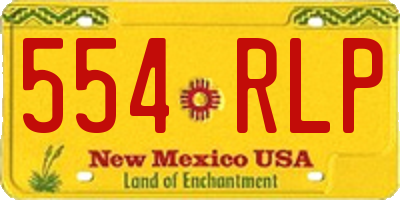 NM license plate 554RLP