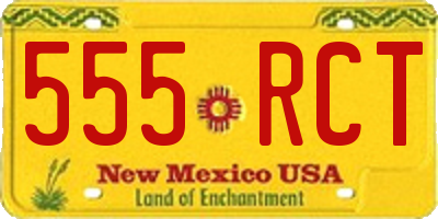 NM license plate 555RCT