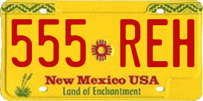 NM license plate 555REH