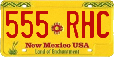 NM license plate 555RHC