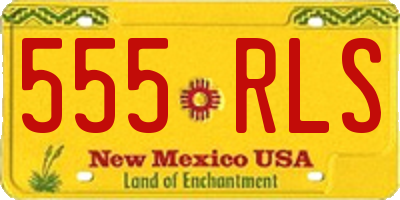 NM license plate 555RLS
