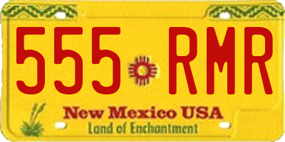 NM license plate 555RMR