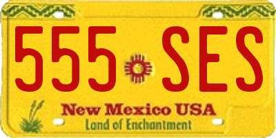 NM license plate 555SES