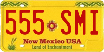 NM license plate 555SMI