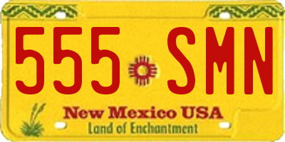 NM license plate 555SMN