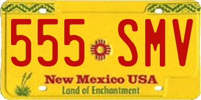 NM license plate 555SMV